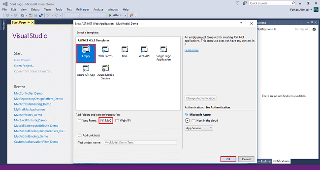 Models In ASP.NET MVC Application